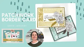 How to create a Patchwork Border Card using NEW Sale A Bration Designer Series Paper!