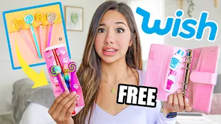 Testing FREE Back To School Supplies From Wish! Success Or Disaster?!