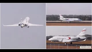 Aero India 2019 Dassault Falcon takes off from Yelahanka