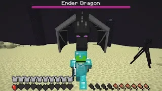 Minecraft Youtubers VS Player Controlled Ender Dragon...