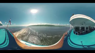 Теплоход "Достоевский". Панорамное видео. 360 градусов