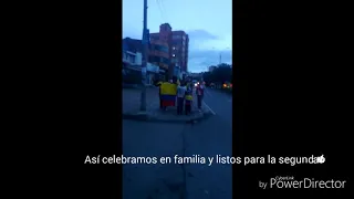 Celebración en familia por el exito obtenido en Tunja-Boyaca