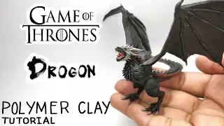 Drogon - Game of Thrones - Polymer Clay Tutorial 🔥🔥🔥