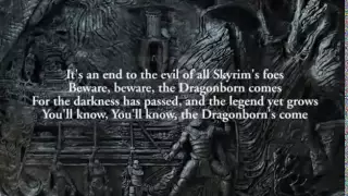 The Dragonborn Comes / Sons of Skyrim by Malukah (Dovah & English Lyrics)