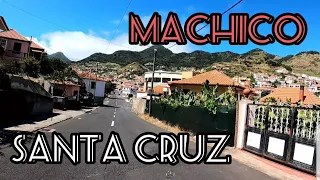 Santa Cruz - Água 💧 Pena Igreja 💒 Machico' Bailinho Driving car Roads Estradas da Madeira Portugal