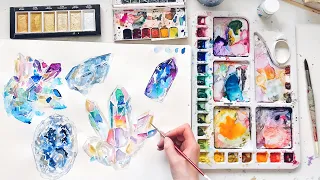 Crystal Watercolor Painting | Artist's Block & Tutorials