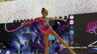 Yana Sakovich Hoop AA IT Crystal rose Minsk 2023