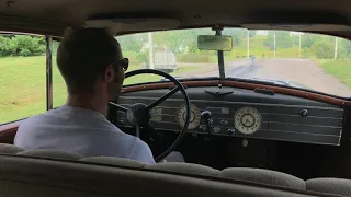 Brother Matt Driving my 1937 Cadillac Series 75 Fleetwood 5-Passenger Touring Sedan Style No. 7519