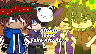 The Aftons Meet the Fake Aftons... || FNAF || Ships || Cringe 💀