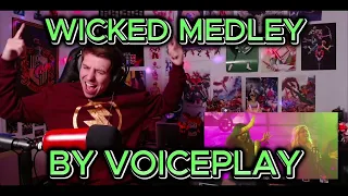 ACTUAL MAGIC!!!!!! Blind reaction to VoicePlay - Wicked Medley Ft. Rachel Potter & Emoni Wilkins