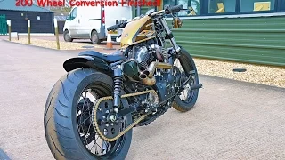 Harley Sportster 48 200 Wide Tyre Conversion - FINISHED