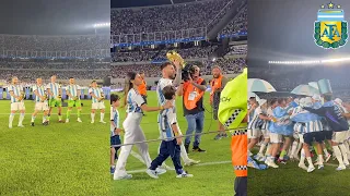 Messi And Argentina Players Crazy World Cup Celebration In El Monumental After Win Against Panama