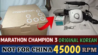 MARATHON CHAMPION 3 original Korean 45000 RPM MICRO MOTOR