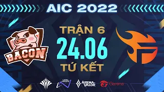 BACON TIME vs TEAM FLASH: TIA CHỚP CAM TẠM BIỆT AIC - TỨ KẾT AIC 2022 - NGÀY 24/6