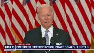 Pres. Biden addresses fall of Afghanistan to Taliban
