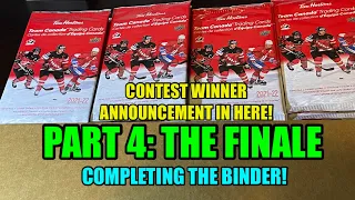 PART 4: THE FINALE! COMPLETING THE 180 CARD MASTER SET OF UD TIM HORTONS TEAM CANADA HOCKEY CARDS!