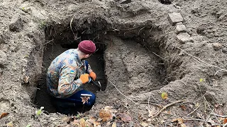 Artifacts from the bottom of the German dugout. WW1 Metal Detecting