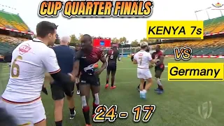 KENYA 7s GREATEST WINS IN HISTORY EP06:- World Rugby 7s Cup Quarter Final | Kenya(24) vs GERMANY(17)