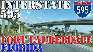 I-595 East - Fort Lauderdale - Florida - 4K Highway Drive