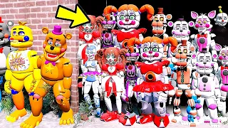 ROCKSTAR ANIMATRONICS VS TODOS FUNTIME ANIMATRONICS ASSOMBRADOS .? | GTA V Five Nights at Freddy's