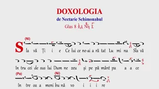 Doxologie Mare, grabnică, glas 8, de Nectarie Schimonahul