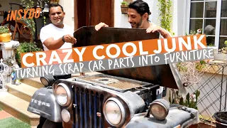 Trash to Treasure: Turning Junk Car Parts into Funky Furniture