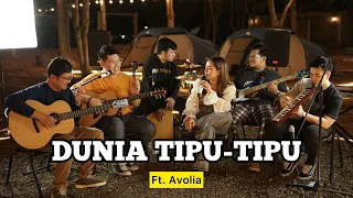 DUNIA TIPU-TIPU (cover) - Avolia ft. Fivein #LetsJamWithJames Campfire Sessions