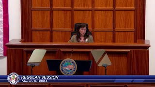 37th Guam Legislature Regular Session - March 5, 2024