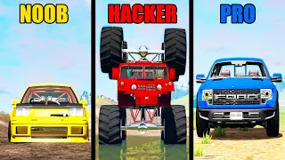 NOOB vs PRO vs HACKER #40- Beamng drive