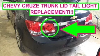 Chevrolet Cruze Trunk Lid Tail Light Bulb and Assembly Replacement! 2010 2011 2012 2013 2014 2015