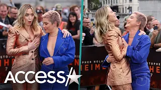 Florence Pugh Helps Emily Blunt Avoid WARDROBE MALFUNCTION