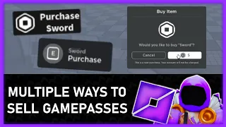 Roblox Scripting Tutorial • Multiple ways to sell gamepasses