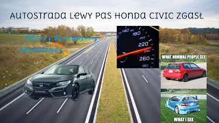 █▬█ █ ▀█▀Upierdalanie hondy civica na  autostradzie a2█▬█ █ ▀█▀