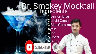 Dr Smokey Cocktail 🍹🍸|Dr Smokey Mocktail Recipe|How To Make A Dr Smokey Cocktail 🍹🍸