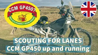 Out on the CCM GP450 Adventure - Scouting for Lanes