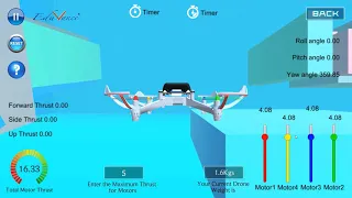 Drone Simulator Course | Level 2 : Part 2 - Relation between Weight and Thrust | Practical