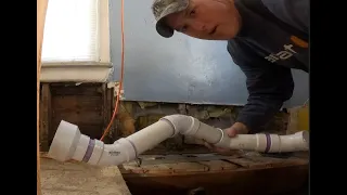 Mouse House plumbing drain pipe installation tricks