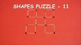 Can you SOLVE this Matchstick puzzle | Shapes puzzle - 11