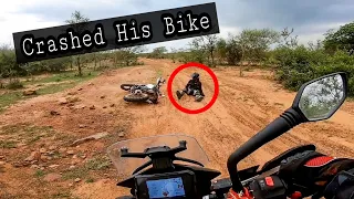 Xpulse v/s 390 Adventure | He Crashed his Bike | Exploring Panikot Lake | Offroad Adventure