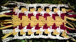 Crochet Rag Rug Apache Tears, Crochet rag rug. Crochet rectangle rag rug. Part 2