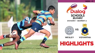 HIGHLIGHTS - Wesley College vs Vidyartha College | Dialog Schools Rugby League 2022