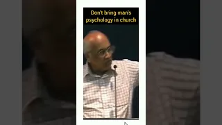 Don't bring man's psychology in church (By: Ps.Zac Poonen)#Sermonclip #ZacPoonen #cfc #shorts #viral