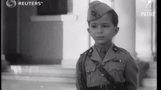 Iraqi Boy King takes the throne (1939)