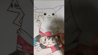 Pintando o Pikachu #shorts #desenhosfaceis #desenho #desenhando #picachu #pikachu