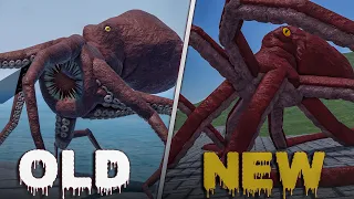 Giant Squid Old vs New All Appearances in Kaiju Arisen 5.0