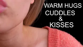 ASMR for when you feel down [ hugs, cuddles, kisses & positive affirmation ]