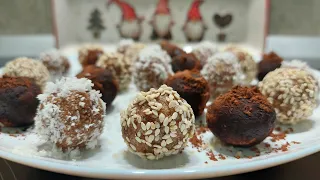 Горіхово-фінікові цукерки з кокосом! / Nut and date candies with coconut!