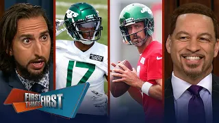 Aaron Rodgers’ TD to Garrett Wilson goes viral, Jets hype too high? | NFL | FIRST THINGS FIRST