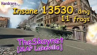 WOT: M48 Patton [TheSkaynet RU] with insane 13530 dmg/11 frags carry on Lakeville, WORLD OF TANKS