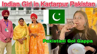 Indian girl in Kartarpur Corridor Pakistan | Gol Gappa Pakistani suit & market Travel with JO